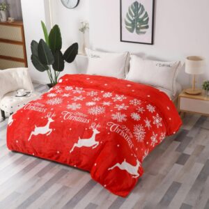Плюшено меко одеяло 200/230-MERRY CHRISTMAS