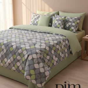 Спален комплект от 4 части с ластик -Ментол