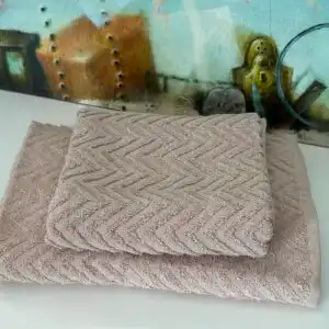 Хавлиена кърпа-Бежова вафла
